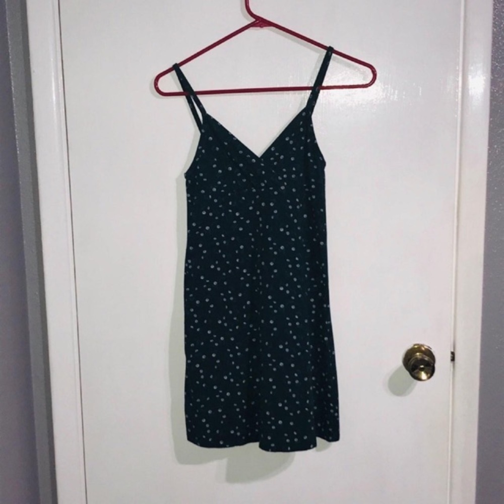 Brandy Melville Green Floral Amara Dress Gem